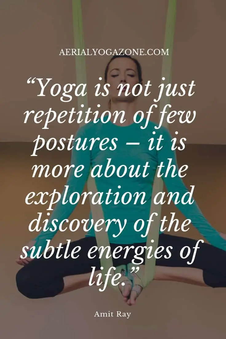 "Yoga is not just repetition of a few postures - it is more about the exploration and discovery of the subtle energies of life" - Amit Ray