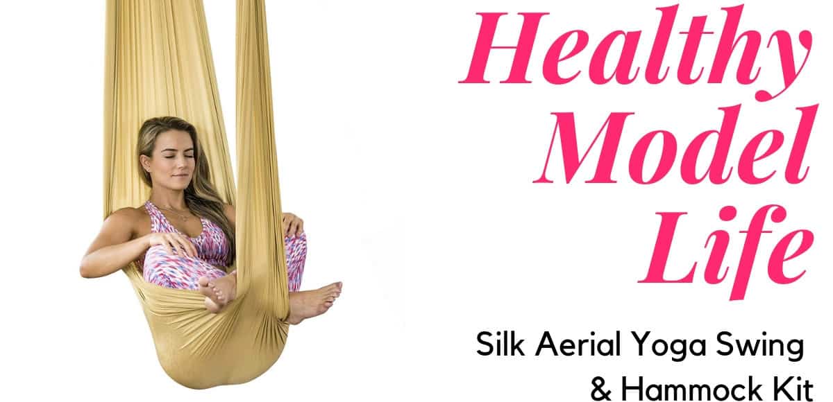 Healthy Model Life Silk Aerial Yoga Swing & Hammock Kit